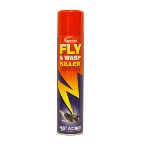 Sanmex Fly and Wasp Killer Aerosol Spray 300ml